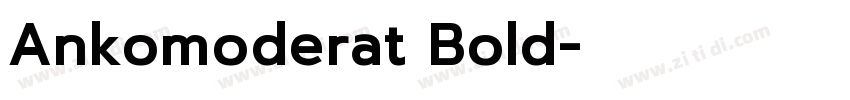 Ankomoderat Bold字体转换